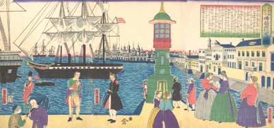 Paris, France, 1862 by Utagawa Yoshitora