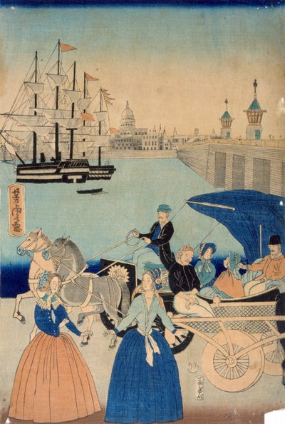 Picture of London, England by Utagawa Yoshitora