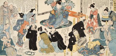Scene from Tale of Genji by Murasaki Shibuku, c. 1860 by Utagawa and Toyokuni Kuniyoshi