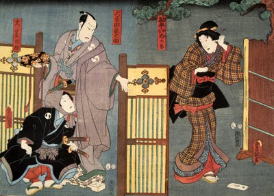 Scene from Tale of Genji by Murasaki Shibuku, c. 1860 by Utagawa and Toyokuni Kuniyoshi