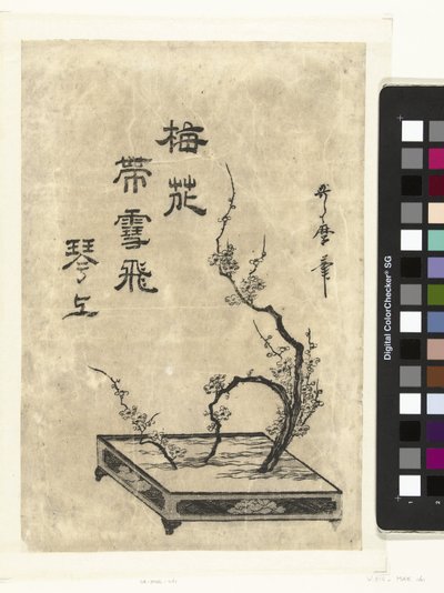 Plum Branches by Utamaro (II) , Kitagawa (attributed to)