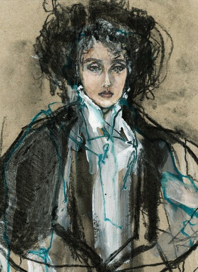 Elegant Lady Portrait by Ute Rathmann
