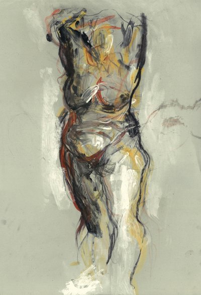 Expressive Nude Study by Ute Rathmann