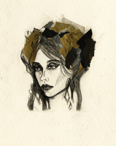 Expressive Portrait of Woman by Ute Rathmann