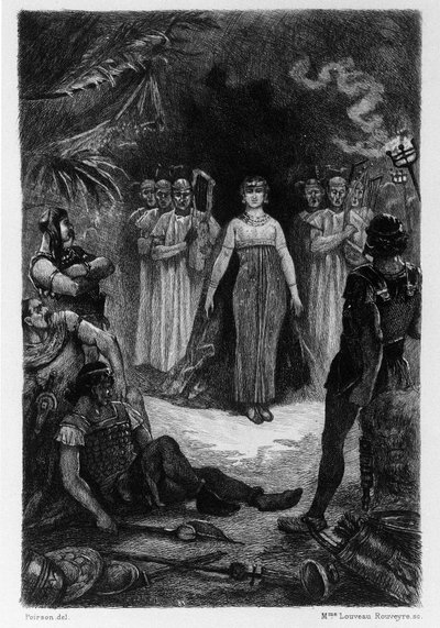 Illustration by V.A. Poirson for the Novel 