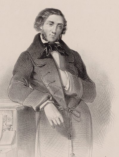 Portrait of the Pianist and Composer Felix Mendelssohn Bartholdy 1809-1847 by V. Guillet
