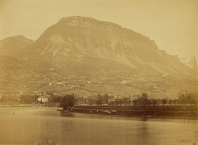 Isère River, Mont Saint-Eynard, Dent de Crolles as Seen from Grenoble, France by V. Muzet