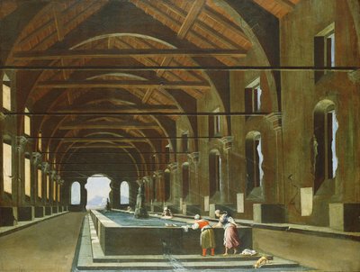 Women Washing Clothes by V. and Cerquozzi, M. Codazzi