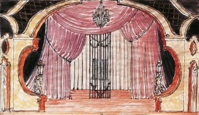 Set design for Cosi Fan Tutte by Wolfgang Amadeus Mozart by Vaclav Gottlieb