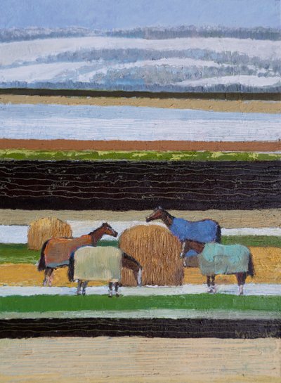 Horses in Blankets, 2022 by Vadym Vaskovsky