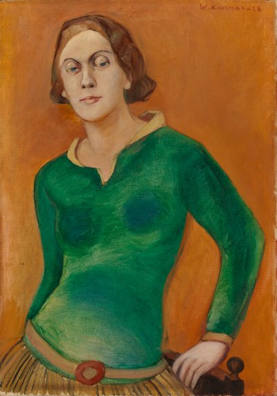 Portrait of Sylvi Kunnas by Väinö Kunnas