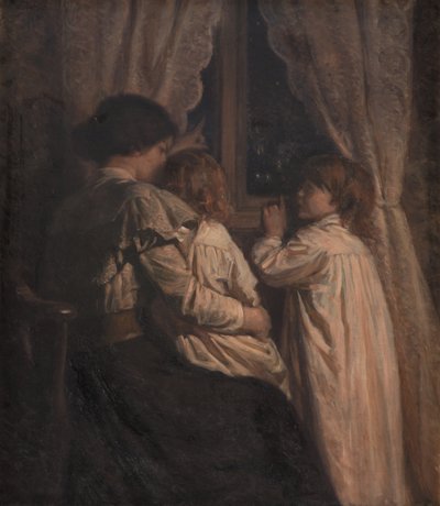 The Children Saying Good Night to Their Stars by Valdemar Irminger