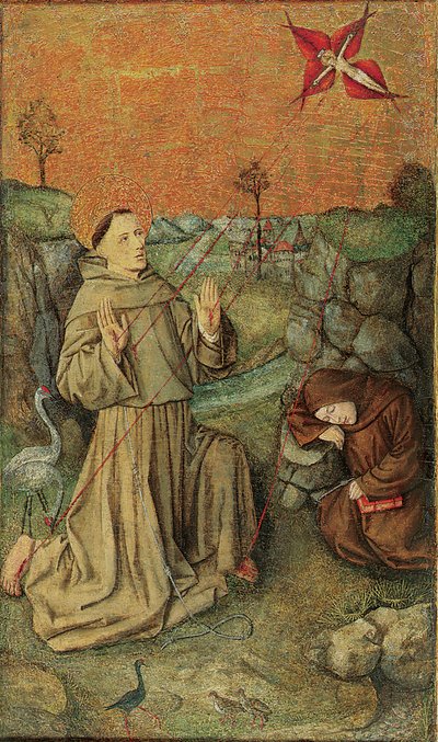 Saint Francis Receiving the Stigmata by Valencian School