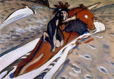 Abduction of Europa 1910 by Valentin Aleksandrovich Serov