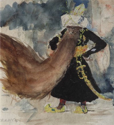 Chernomor. Costume Design for the Opera Ruslan and Lyudmila by M. Glinka by Valentin Aleksandrovich Serov