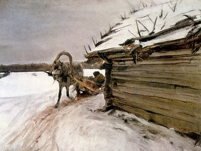 In the Winter by Valentin Aleksandrovich Serov