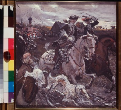 The Ride of Tsar Peter II and Princess Elisabeth by Valentin Aleksandrovich Serov