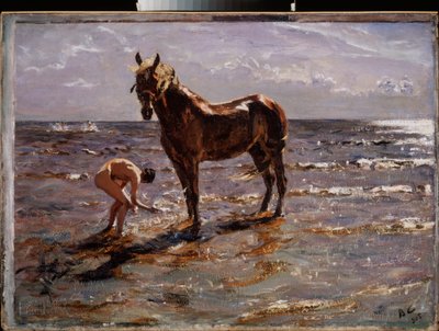 The Horse Bath by Valentin Aleksandrovich Serov