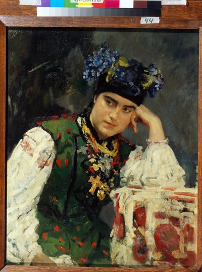 Portrait of Sofia Dragomirov by Valentin Aleksandrovich Serov