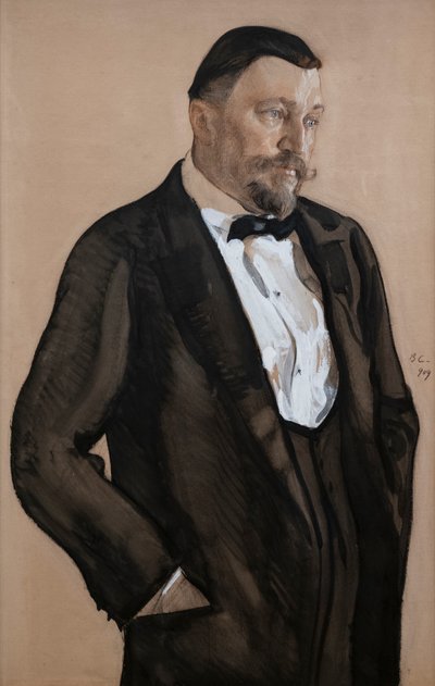 Portrait of Alexei Vikulovich Morozov by Valentin Aleksandrovich Serov