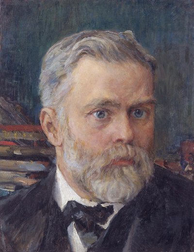 Portrait of Emanuel Nobel, 1909 by Valentin Aleksandrovich Serov