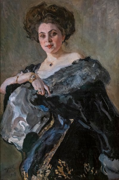 Portrait of Evdokiya Sergeevna Morozova by Valentin Aleksandrovich Serov