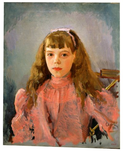 Portrait of Grand Duchess Olga Alexandrovna of Russia by Valentin Aleksandrovich Serov