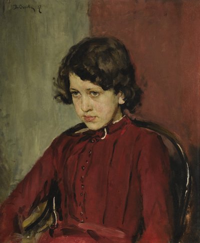 Portrait of Praskovia Anatolievna Mamontova by Valentin Aleksandrovich Serov