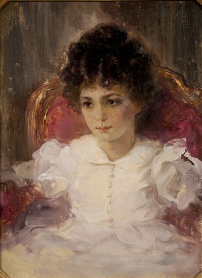 Portrait of Tatyana Sergeevna Khokhlova, née Botkina as Child by Valentin Aleksandrovich Serov