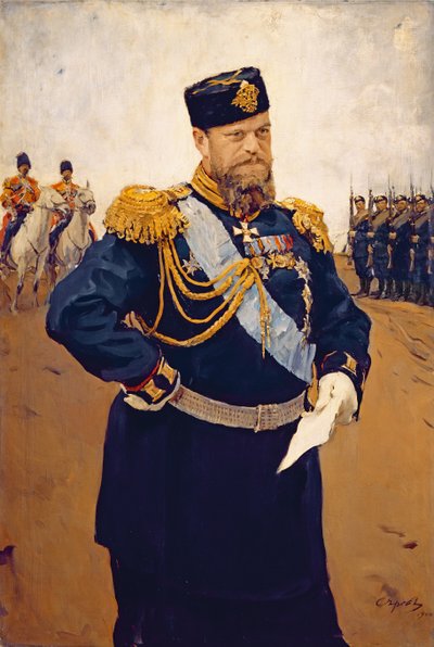 Portrait of Tsar Alexander III, 1900 by Valentin Aleksandrovich Serov