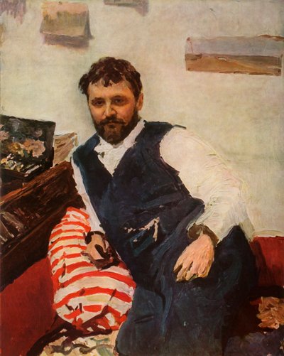 Portrait of the Painter Constantin Alexandreyevich Korovin by Valentin Aleksandrovich Serov
