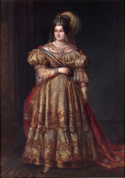 Portrait of Maria Christina of the Two Sicilies by Valentin Carderera y Solano
