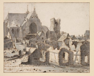 View of Grave on the Maas after a Siege, 2 March 1675 by Valentin Klotz