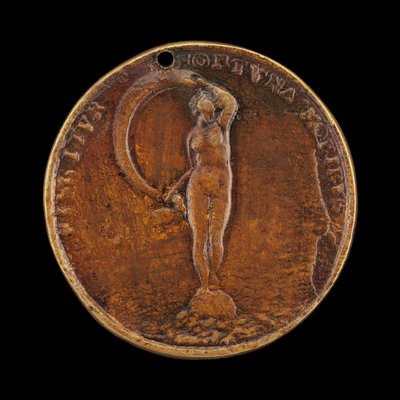 Fortune with a Veil [reverse], 1584 by Valentin Maler