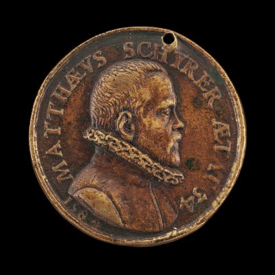 Matthaus Schyrer, born 1550, Printer [obverse] by Valentin Maler