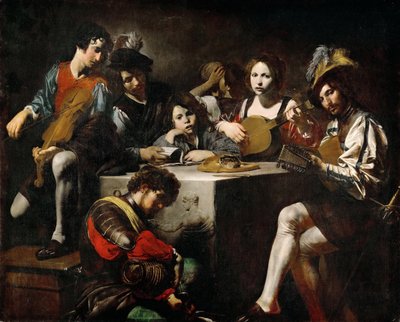 Concert with Bas-Relief by Valentin de Boullogne