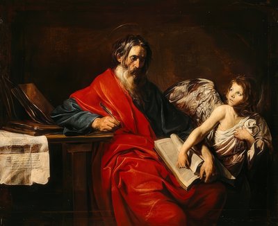 Matthew the Evangelist. Around 1625 by Valentin de Boullogne