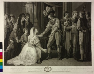 King of England Lady Elizabeth Grey and Edward IV by Valentine Green