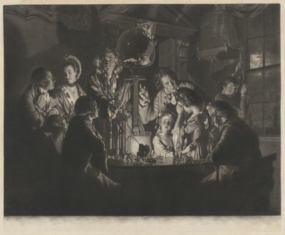 A Philosopher Showing an Experiment on the Air Pump by Valentine Green after Joseph Wright