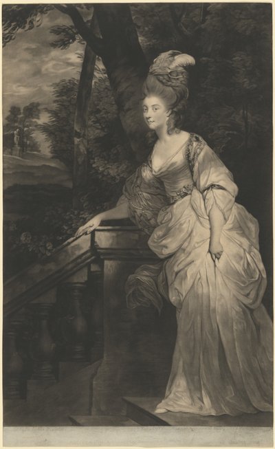 Georgiana (Spencer), Duchess of Devonshire by Valentine Green after Sir Joshua Reynolds