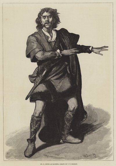 Mr H Irving as Macbeth by Valentine Walter Lewis Bromley