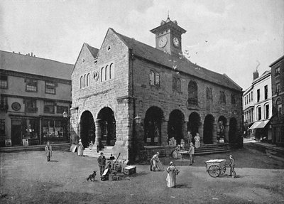 Market Hall and Kyrles House, Ross, c1896 by Valentine and Sons Ltd
