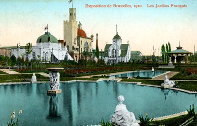 The French Garden, Universal Exhibition, Brussels, Belgium by Valentine and Sons Ltd