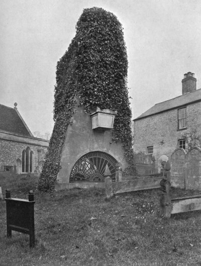 A tomb above ground, Pinner Churchyard, London by Valentine and Sons Ltd
