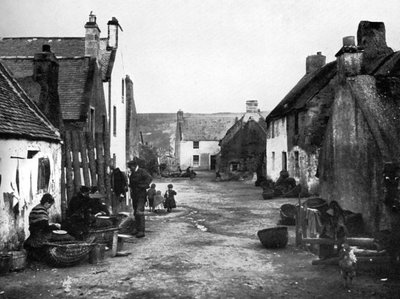 In the fishertown, Cromarty, Scotland by Valentine and Sons Ltd
