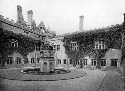 The cloisters, Newstead Abbey, Nottinghamshire by Valentine and Sons Ltd