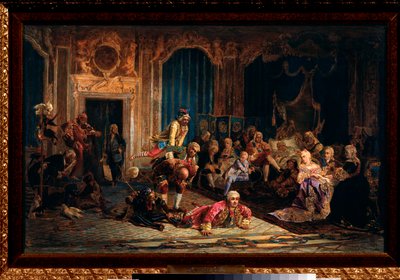 Jesters at the Court of Empress Anna I of Russia by Valeri Ivanovich Jacobi