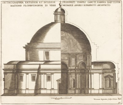 Section of the Church of Saint John the Baptist by Valerien Regnard
