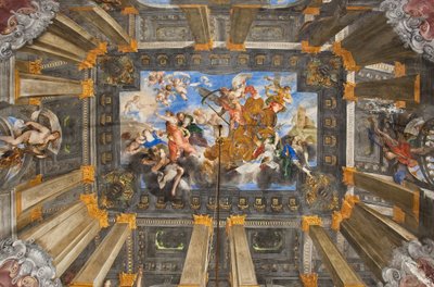 The Chariot of the Sun, ceiling of the Hall of the Time Carro by Valerio Castello