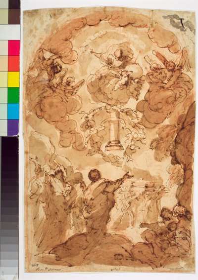 The Column and Carriage of the Ark of the Covenant by Valerio Castello
